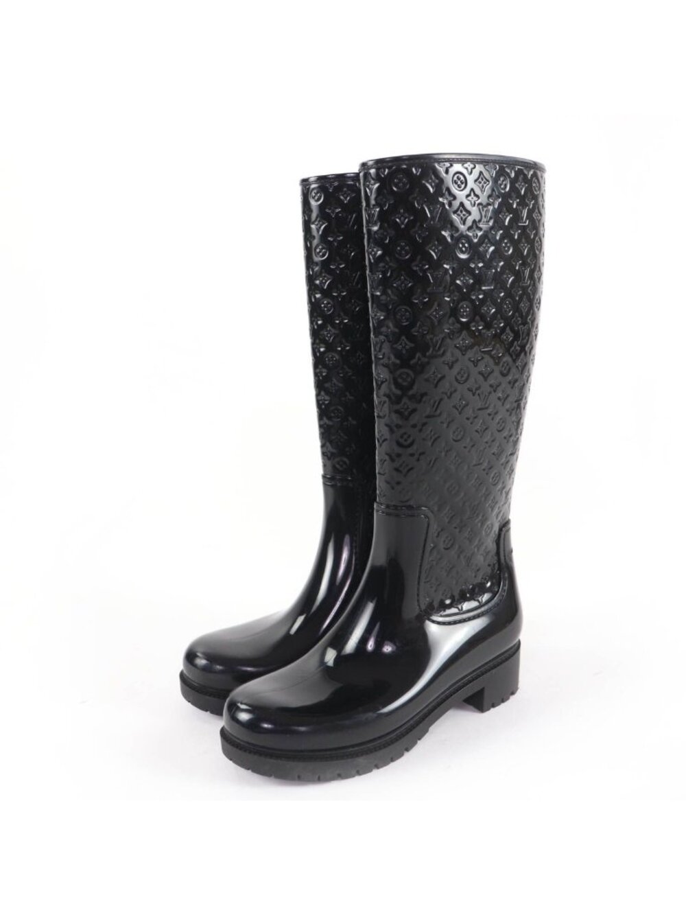 Louis Vuitton Splash In Monogram Inboots Boots Black Heel 37
